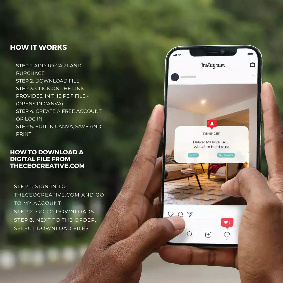 Downloadable Instagram Social Media Manager Template Style #3