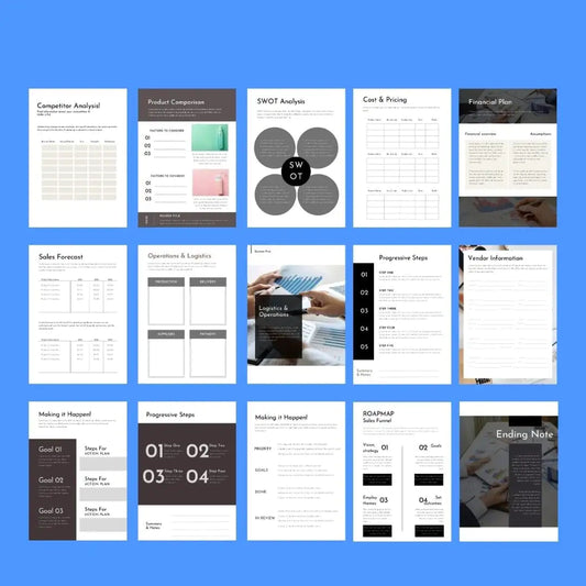 Downloadable 5 Year Business Plan Template