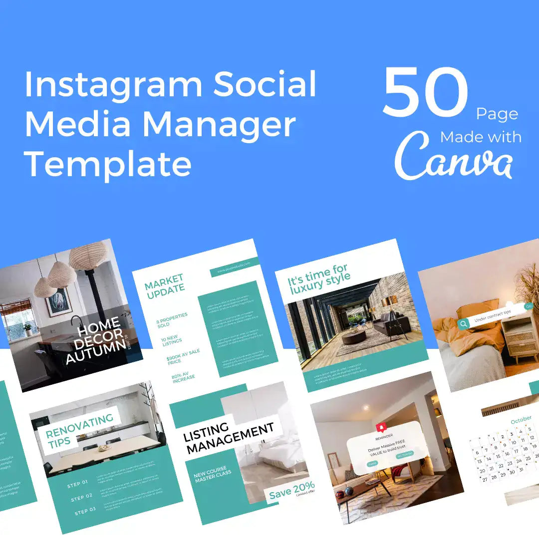 Downloadable Instagram Social Media Manager Template Style #3